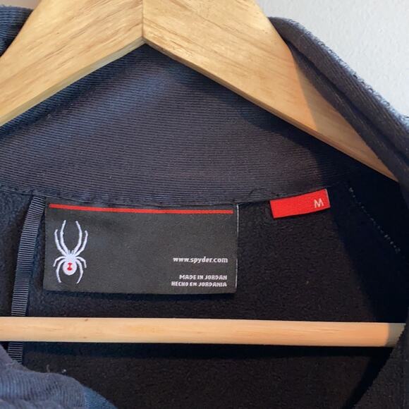 Spyder Men's Outbound Fleece-Jacket M Grey/black - Picture 7 of 13